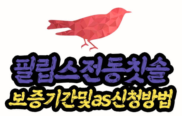 필립스 전동칫솔 as 신청