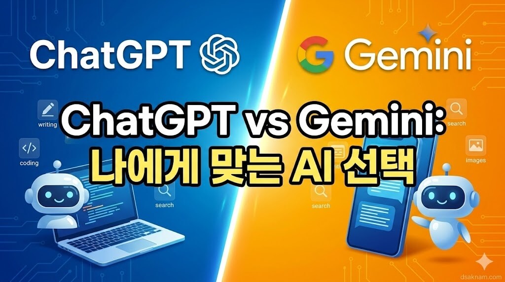 ChatGPT vs Gemini 비교 : 나에게 맞는 AI 선택 1 chatgpt vs gemini 비교