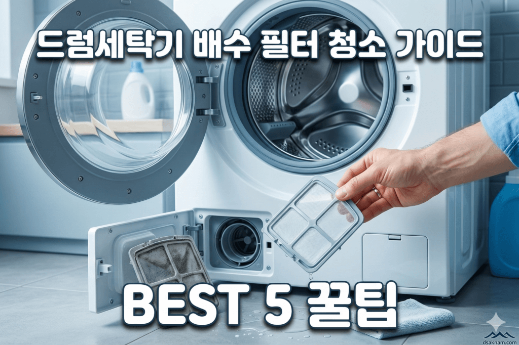 드럼세탁기 배수 필터 청소