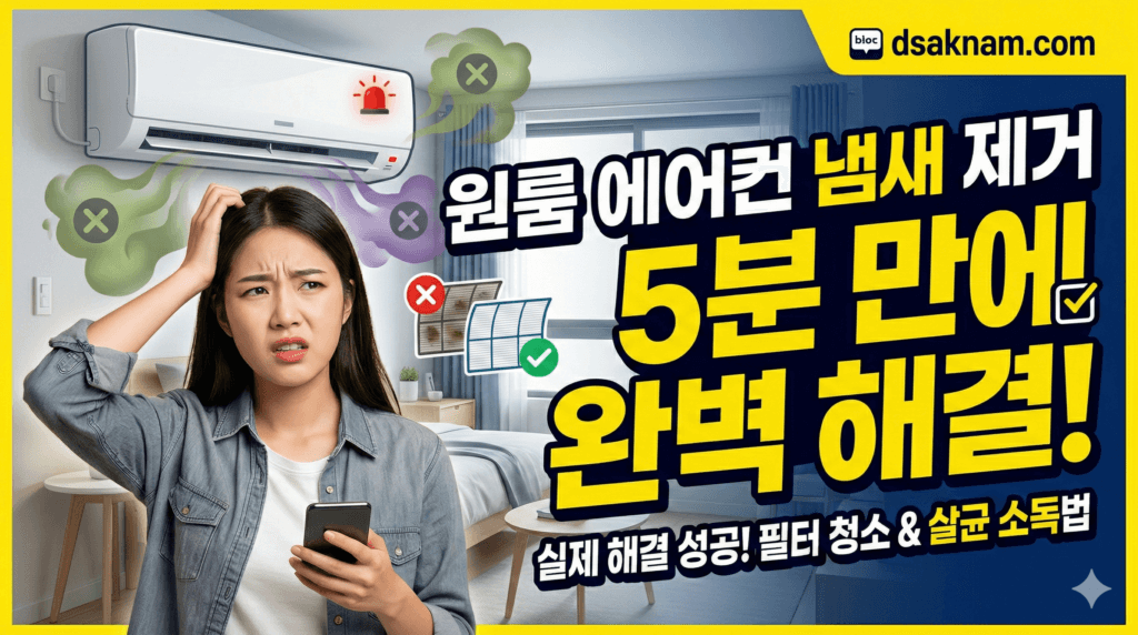 원룸 에어컨 냄새 제거: 셀프 청소 5단계 1 원룸 에어컨 냄새 제거